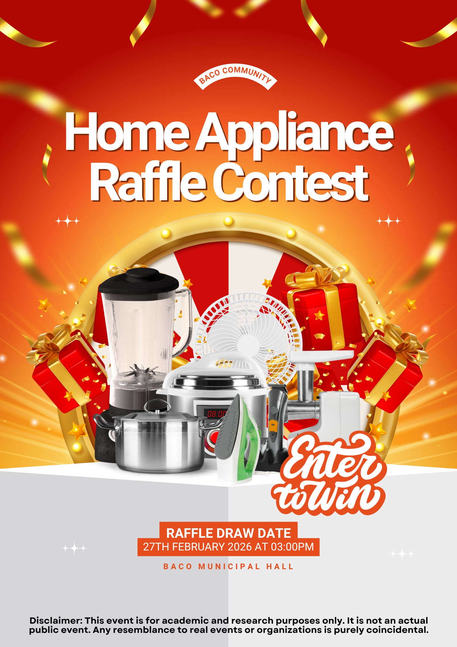 Home Appliances Raffle Contest